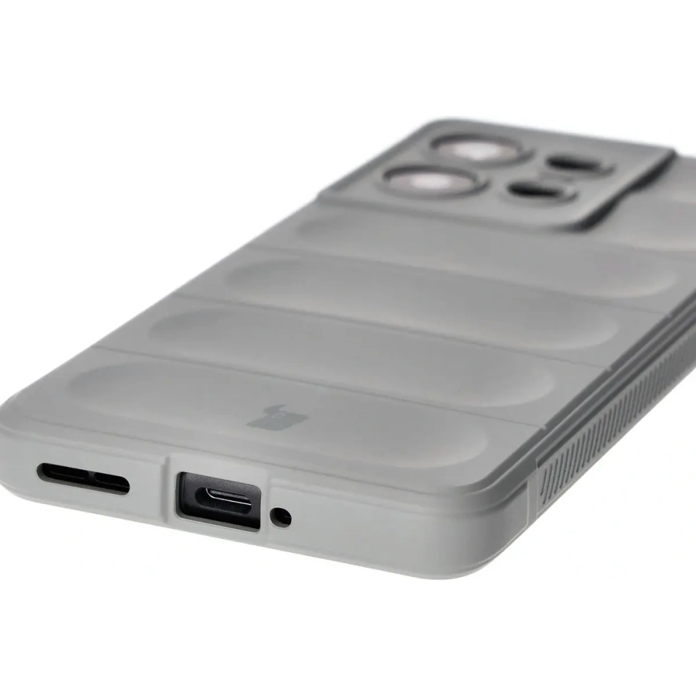 Pancerne etui Bizon Case Tur do Motorola Edge 50 Pro jasnoszare