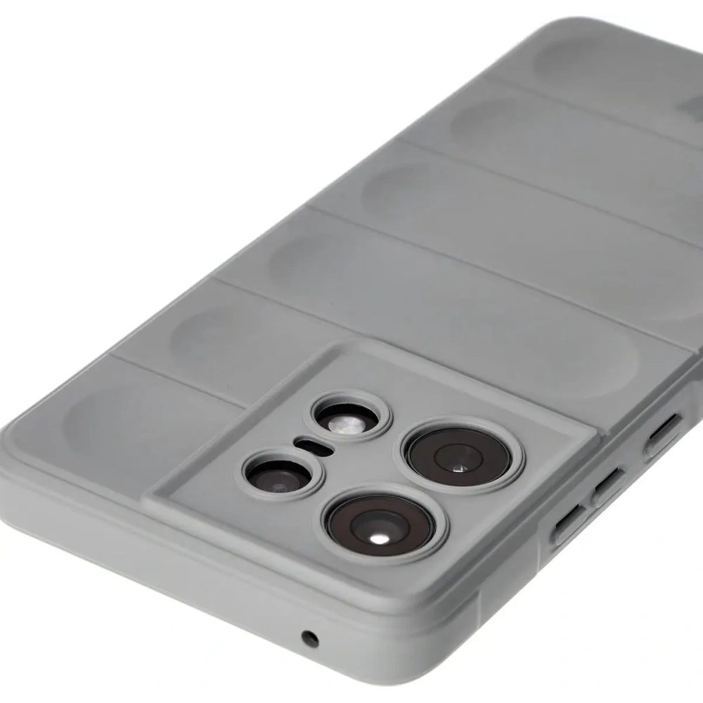 Pancerne etui Bizon Case Tur do Motorola Edge 50 Pro jasnoszare