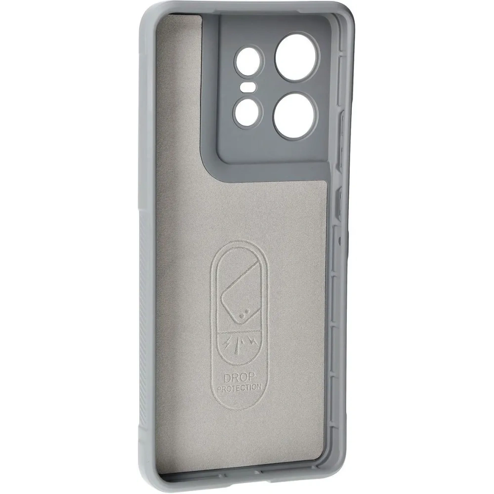 Pancerne etui Bizon Case Tur do Motorola Edge 50 Pro jasnoszare