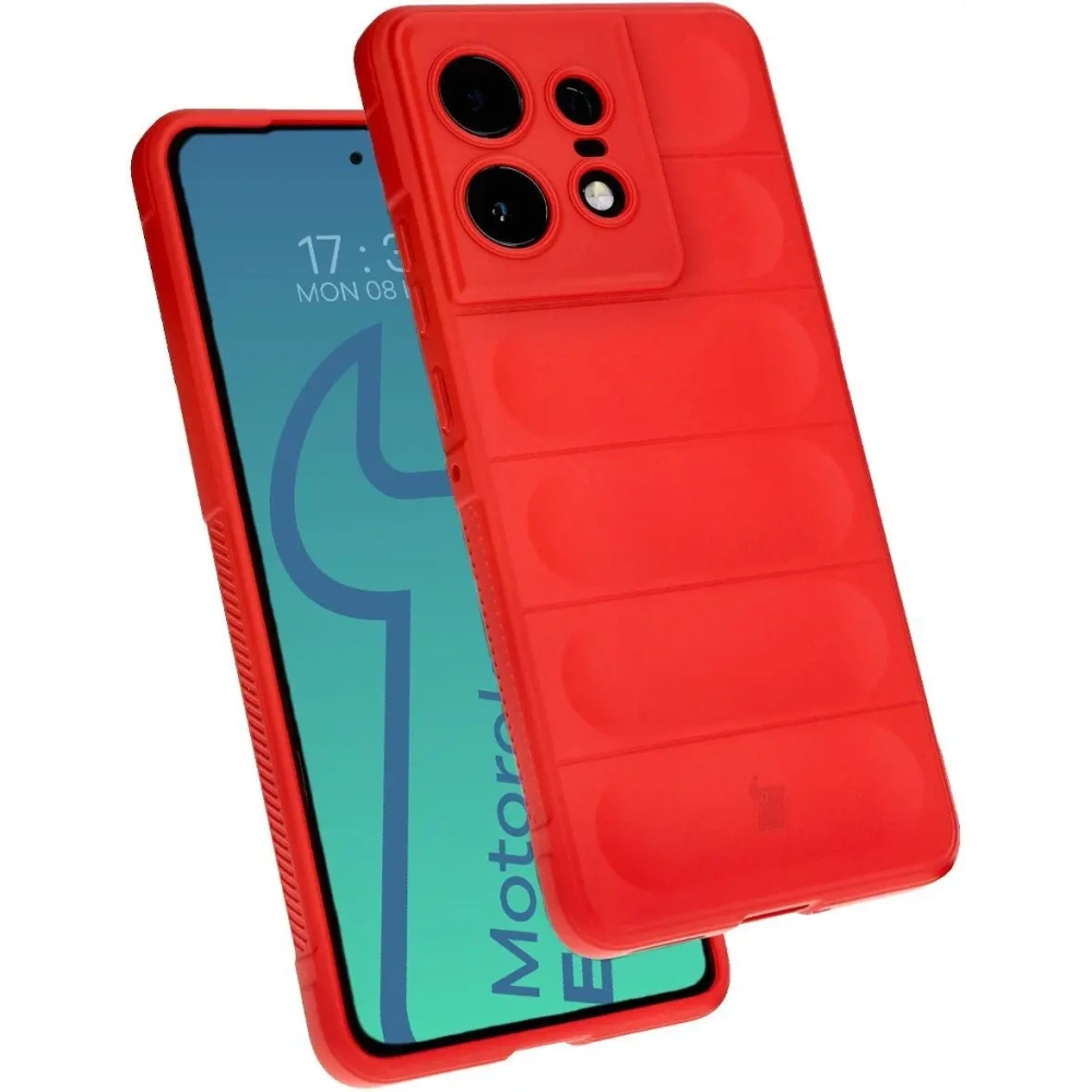 Pancerne etui Bizon Case Tur do Motorola Edge 50 Pro czerwone