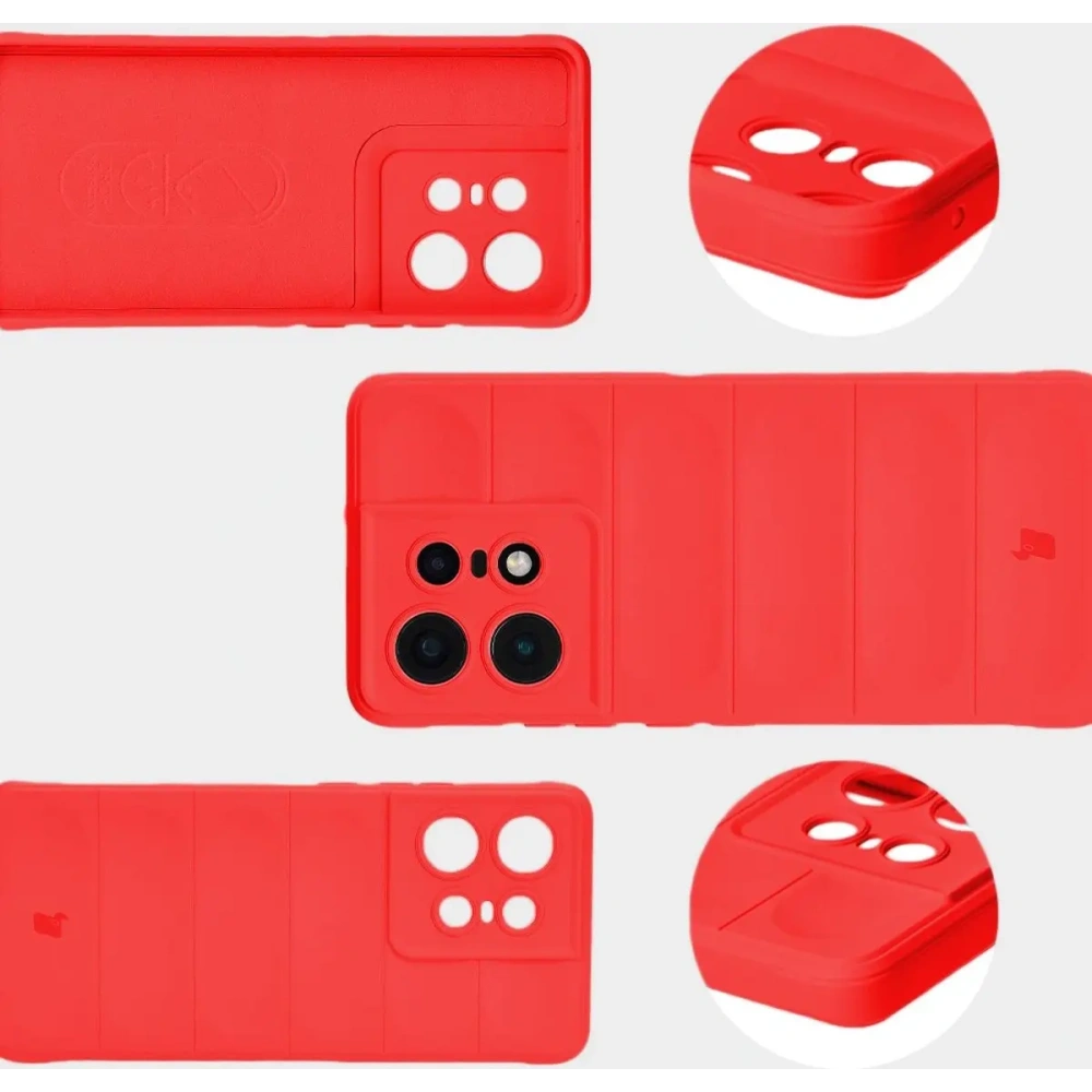 Pancerne etui Bizon Case Tur do Motorola Edge 50 Pro czerwone