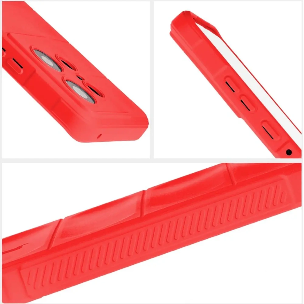 Pancerne etui Bizon Case Tur do Motorola Edge 50 Pro czerwone