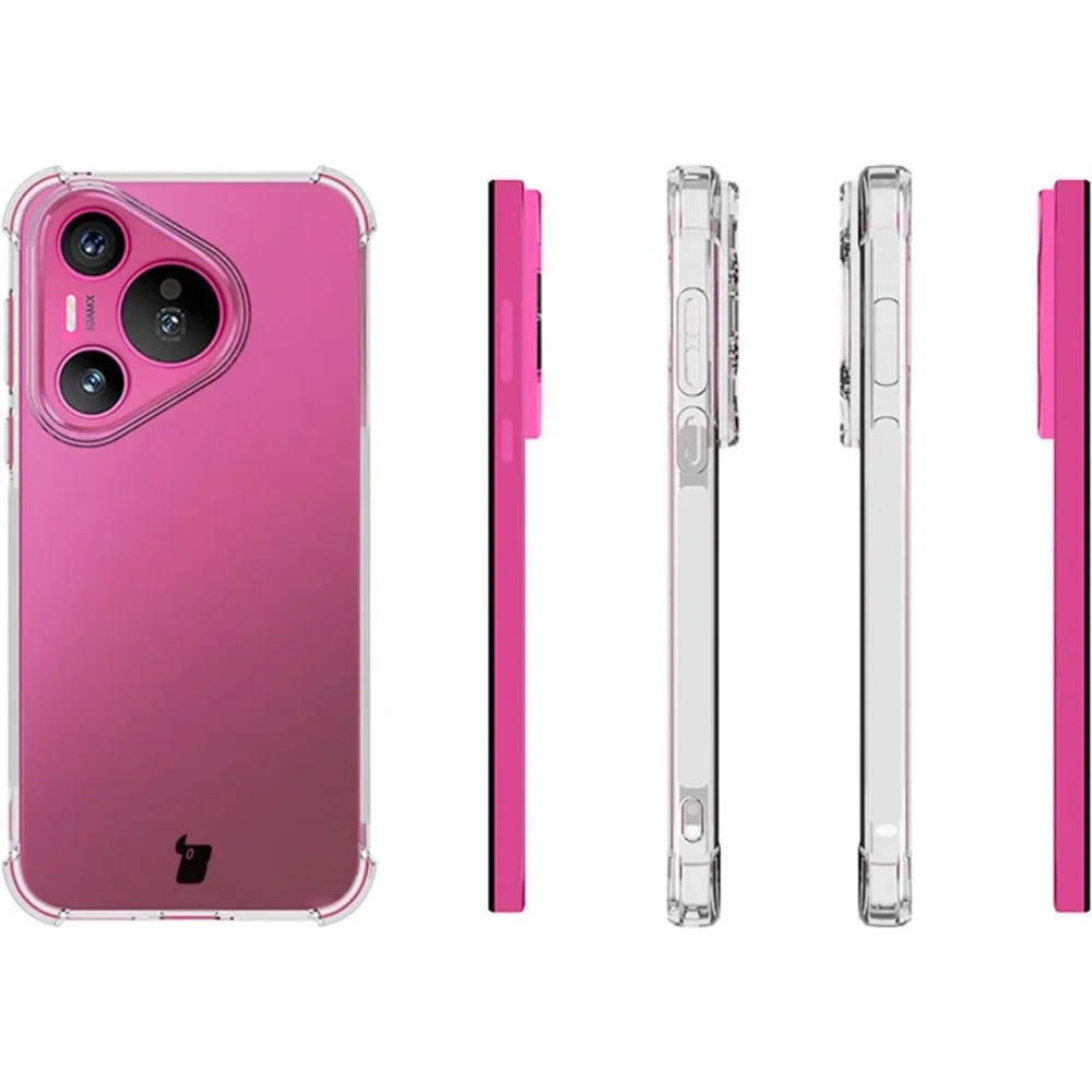 Elastyczne etui Bizon Case Salpa do Huawei Pura 70 przezroczyste