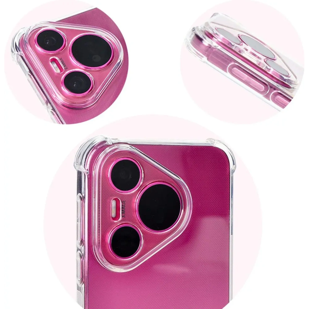 Elastyczne etui Bizon Case Salpa do Huawei Pura 70 przezroczyste