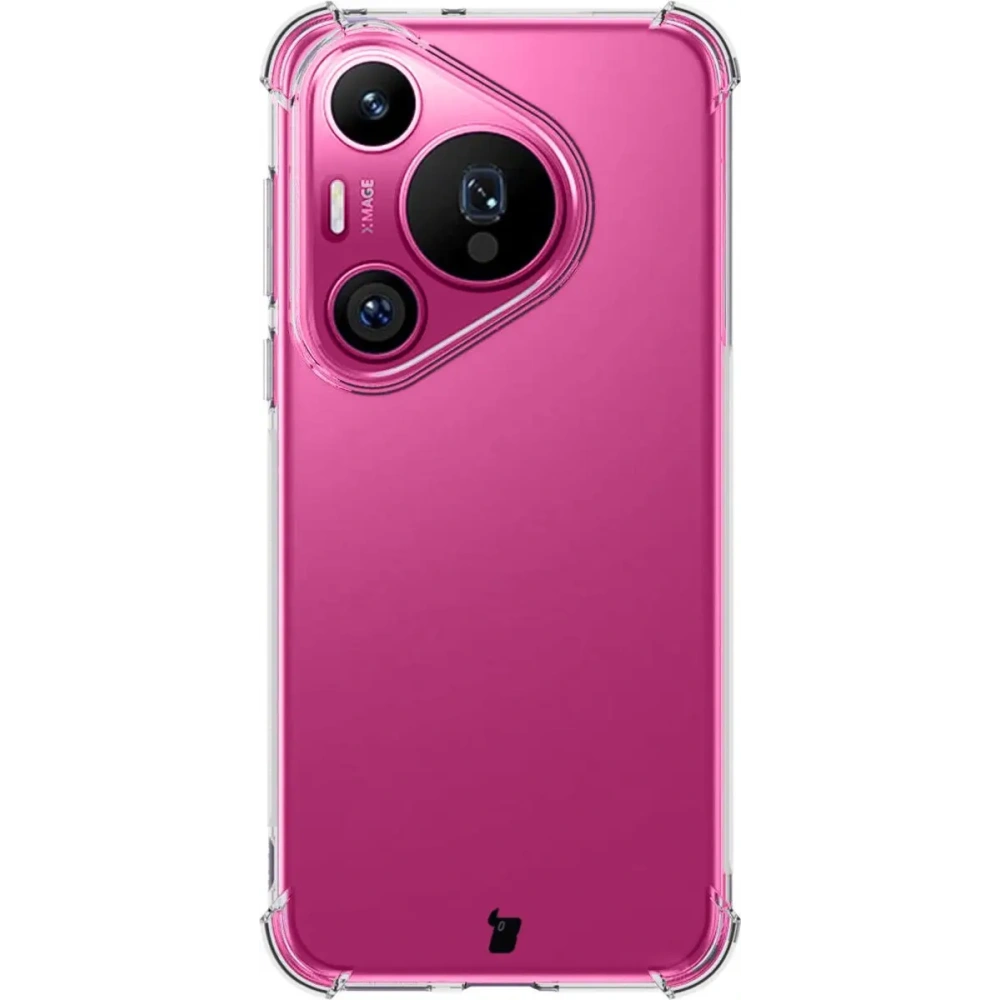 Elastyczne etui Bizon Case Salpa do Huawei Pura 70 Pro / Pro+ przezroczyste