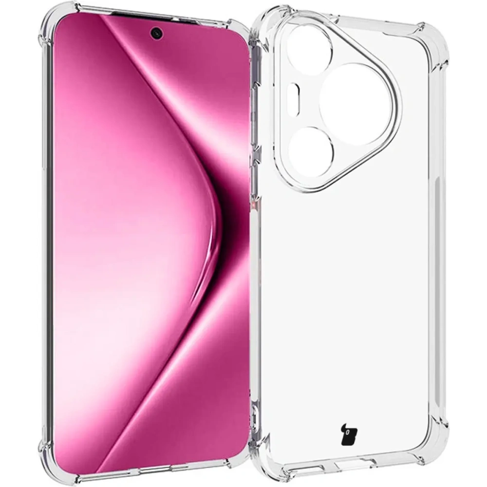 Elastyczne etui Bizon Case Salpa do Huawei Pura 70 Pro / Pro+ przezroczyste