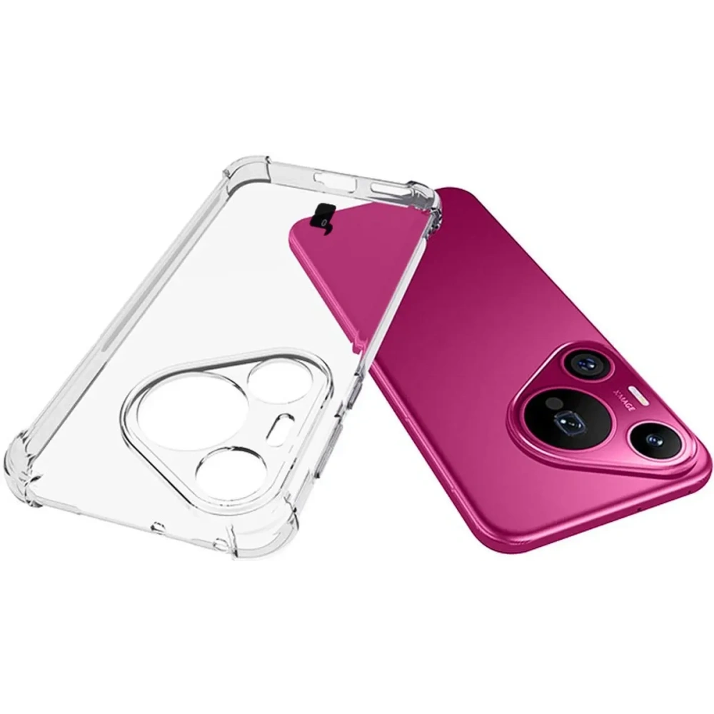 Elastyczne etui Bizon Case Salpa do Huawei Pura 70 Pro / Pro+ przezroczyste