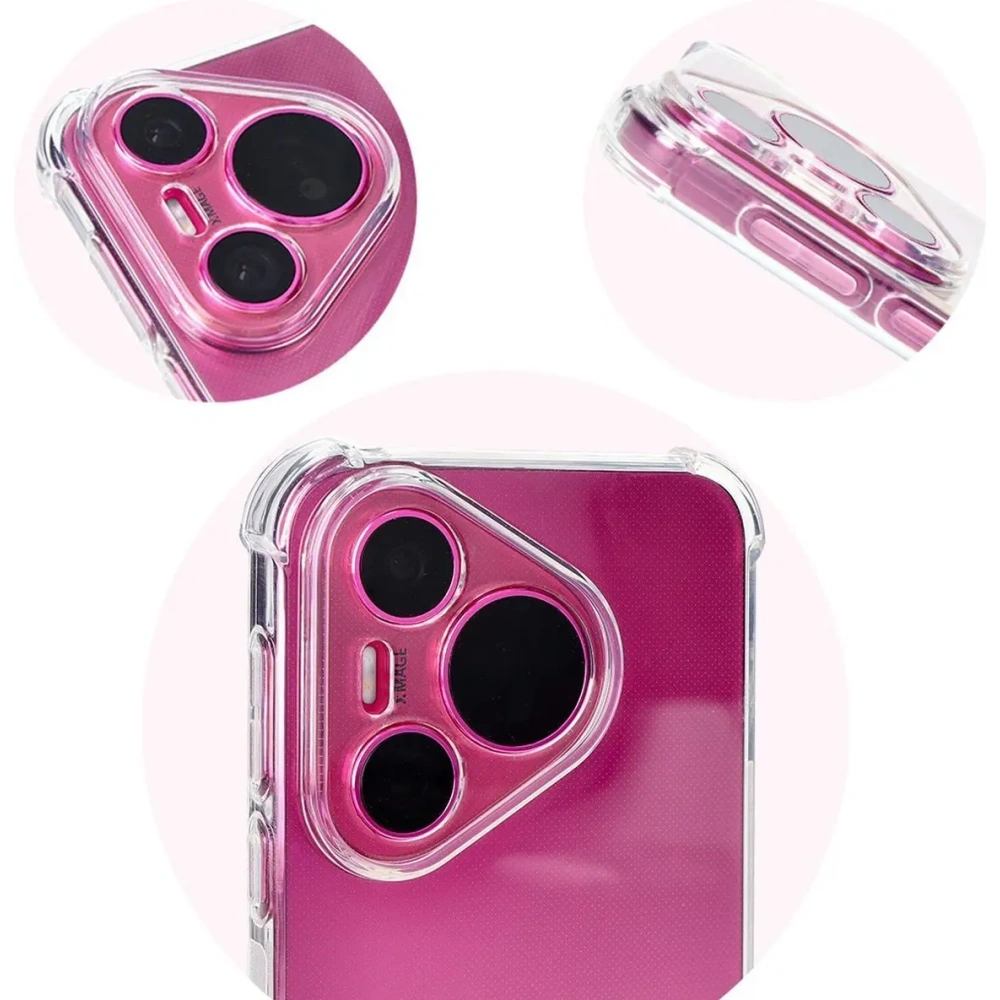 Elastyczne etui Bizon Case Salpa do Huawei Pura 70 Pro / Pro+ przezroczyste