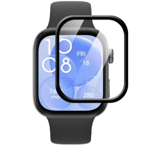 Kup Bizon Glass Watch Edge Hybrid Huawei Watch Fit 3 schwarz - BIZ5603 - {ean13} - Sklep Home Screen
