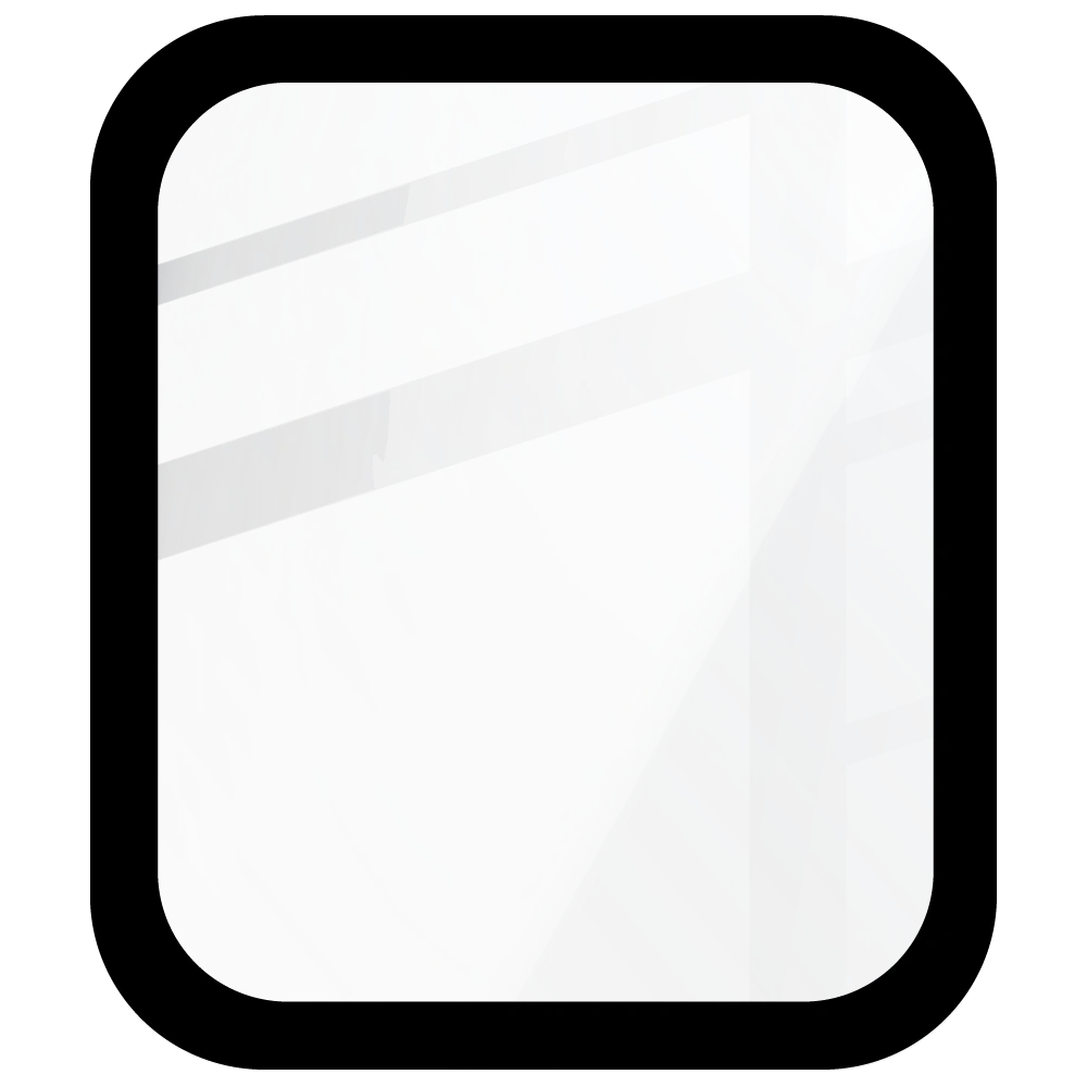 Szkło hybrydowe Bizon Glass Watch Edge Hybrid do Huawei Watch Fit 3 czarne