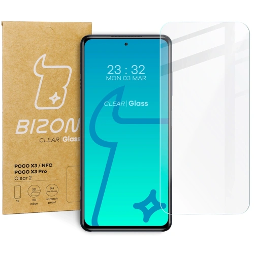 Kup Szkło hartowane Bizon Glass Clear 2 do Xiaomi Poco X3 / NFC / Pro - BIZ5605 - {ean13} - Sklep Home Screen