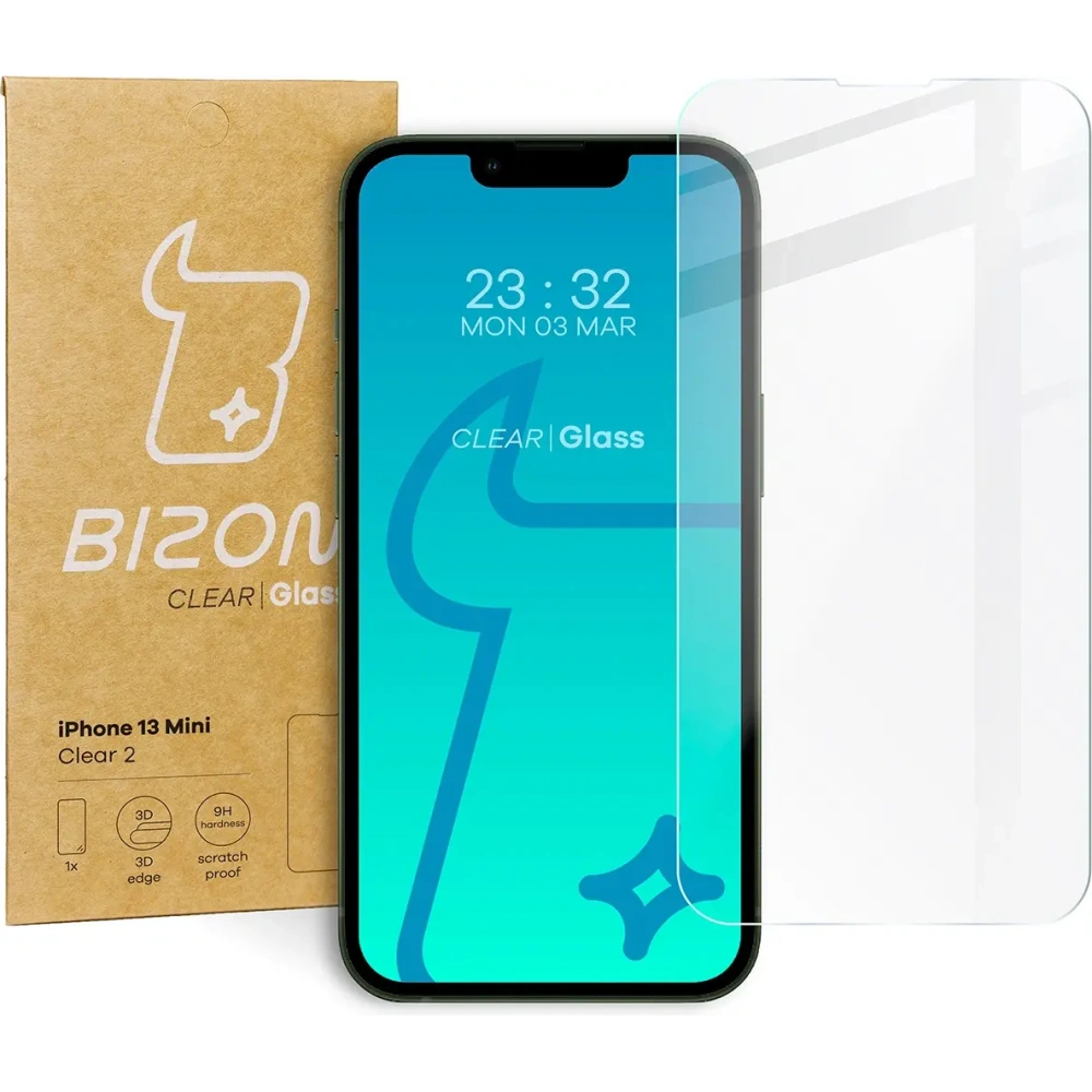 Szkło hartowane Bizon Glass Clear 2 do Apple iPhone 13 Mini