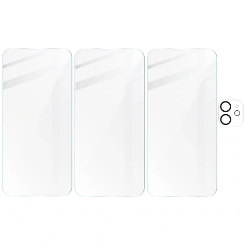 Kup BIZON Clear 3x sticlă pentru ecran + sticlă pentru cameră Apple iPhone 12 - BIZ5612 - {ean13} - Sklep Home Screen