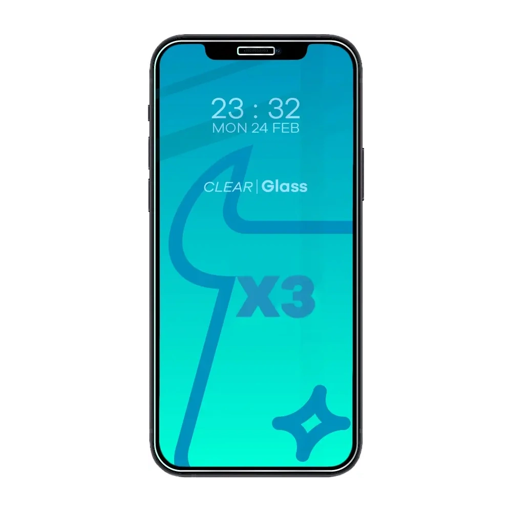 3x Szkło na ekran + szkło na aparat BIZON Clear do Apple iPhone 12 Pro