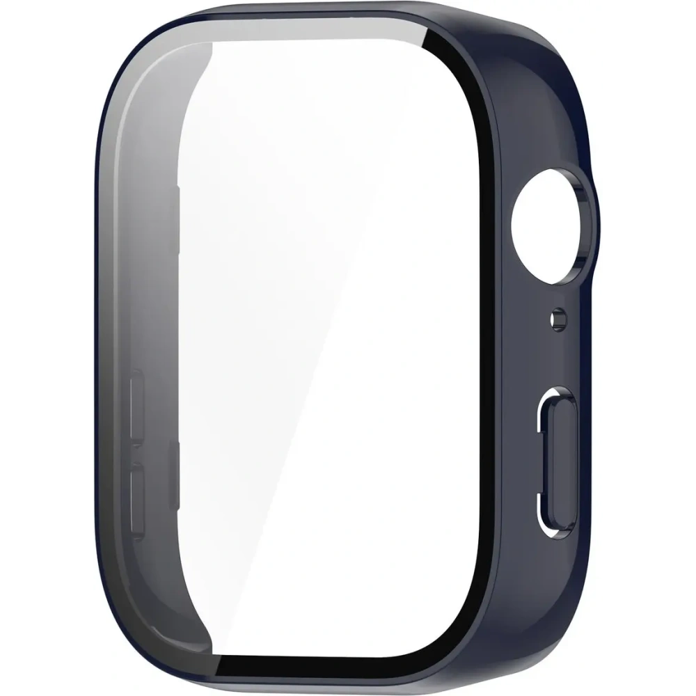 Etui Bizon Case+Glass Watch do Huawei Watch Fit 3 niebieskie