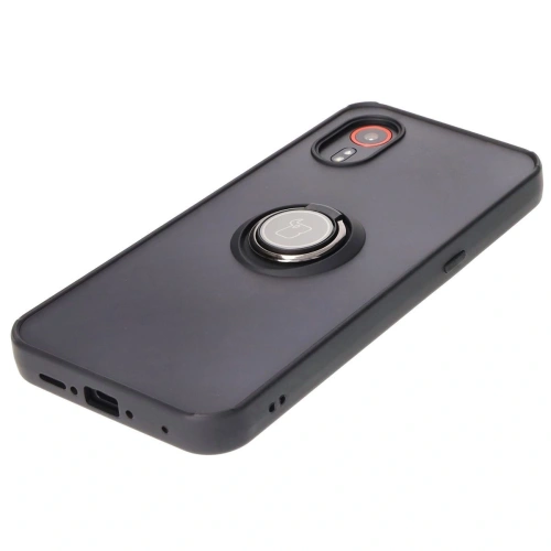 Kup Etui s úchytem na prst Bizon Case Hybrid Ring pro Samsung Galaxy Xcover7 kouřové s černým rámečkem - BIZ5051 - {ean13} - Sklep Home Screen