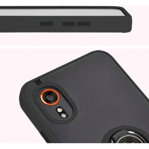 Kup Etui s úchytem na prst Bizon Case Hybrid Ring pro Samsung Galaxy Xcover7 kouřové s černým rámečkem - BIZ5051 - {ean13} - Sklep Home Screen