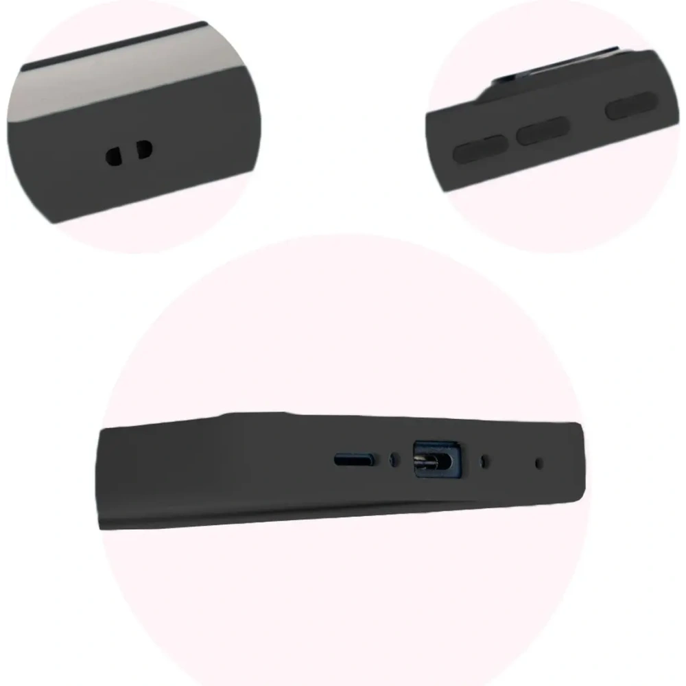 Etui z uchwytem na palec Bizon Case Hybrid Ring do Samsung Galaxy Xcover7 przydymione z czarną ramką