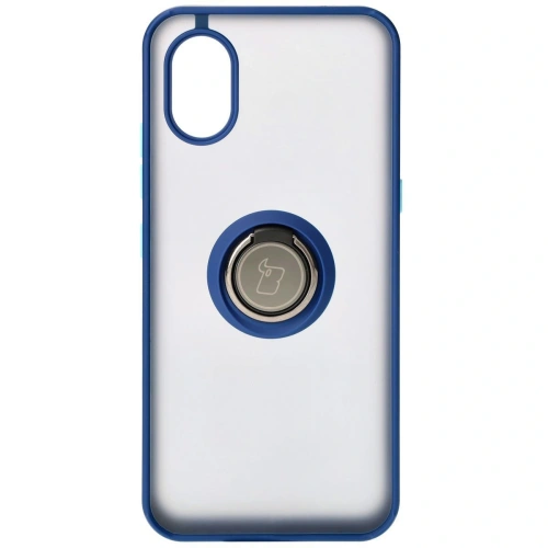 Buy Bizon Case Hybrid Ring Samsung Galaxy Xcover7 smoky with a navy blue frame - BIZ5052 - {ean13} - Home Screen Store Europe