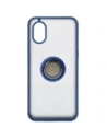 Buy Bizon Case Hybrid Ring Samsung Galaxy Xcover7 smoky with a navy blue frame - BIZ5052 - {ean13} - Home Screen Store Europe