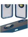 Buy Bizon Case Hybrid Ring Samsung Galaxy Xcover7 smoky with a navy blue frame - BIZ5052 - {ean13} - Home Screen Store Europe