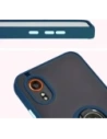 Kup Etui z uchwytem na palec Bizon Case Hybrid Ring do Samsung Galaxy Xcover7 kouřové s modrým rámečkem - BIZ5052 - {ean13} - Sklep Home Screen