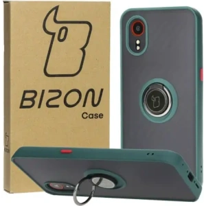 Buy Bizon Case Hybrid Ring Samsung Galaxy Xcover7 smoky with a dark green frame - BIZ5053 - {ean13} - Home Screen Store Europe