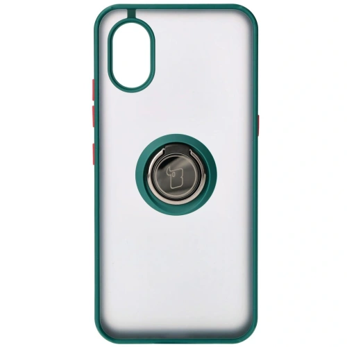 Buy Bizon Case Hybrid Ring Samsung Galaxy Xcover7 smoky with a dark green frame - BIZ5053 - {ean13} - Home Screen Store Europe