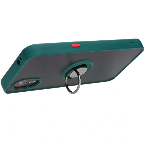 Kup Bizon Case Hybrid Ring Samsung Galaxy Xcover7 fumuriu cu un cadru verde închis - BIZ5053 - {ean13} - Sklep Home Screen