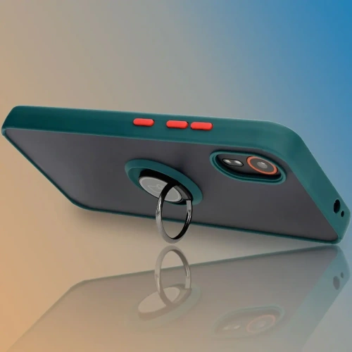 Kup Bizon Case Hybrid Ring Samsung Galaxy Xcover7 füstös sötétzöld kerettel - BIZ5053 - {ean13} - Sklep Home Screen