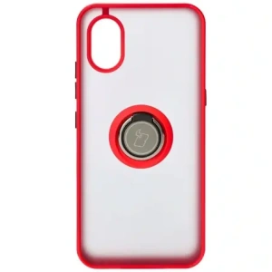 Kup Etui z uchwytem na palec Bizon Case Hybrid Ring do Samsung Galaxy Xcover7 przydymione z czerwoną ramką - BIZ5625 - {ean13} - Sklep Home Screen