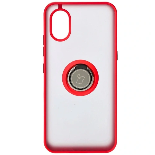 Buy Bizon Case Hybrid Ring Samsung Galaxy Xcover7 smoky with a red frame - BIZ5625 - {ean13} - Home Screen Store Europe