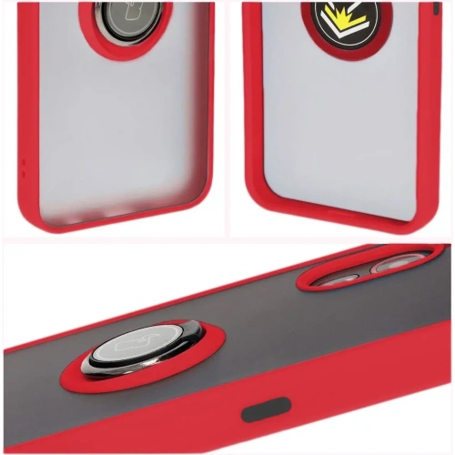 Buy Bizon Case Hybrid Ring Samsung Galaxy Xcover7 smoky with a red frame - BIZ5625 - {ean13} - Home Screen Store Europe