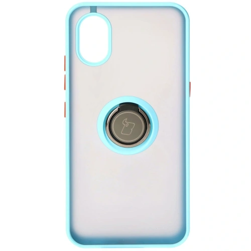 Buy Bizon Case Hybrid Ring Samsung Galaxy Xcover7 smoky with a light blue frame - BIZ5626 - {ean13} - Home Screen Store Europe