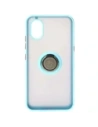 Buy Bizon Case Hybrid Ring Samsung Galaxy Xcover7 smoky with a light blue frame - BIZ5626 - {ean13} - Home Screen Store Europe