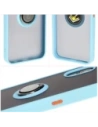 Buy Bizon Case Hybrid Ring Samsung Galaxy Xcover7 smoky with a light blue frame - BIZ5626 - {ean13} - Home Screen Store Europe