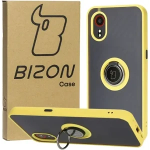 Buy Bizon Case Hybrid Ring Samsung Galaxy Xcover7 smoky with a yellow frame - BIZ5627 - {ean13} - Home Screen Store Europe