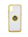 Buy Bizon Case Hybrid Ring Samsung Galaxy Xcover7 smoky with a yellow frame - BIZ5627 - {ean13} - Home Screen Store Europe