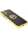 Kup Bizon Case Hybrid Ring Samsung Galaxy Xcover7 fumuriu cu un cadru galben - BIZ5627 - {ean13} - Sklep Home Screen