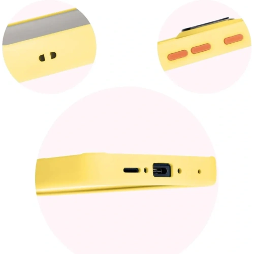 Buy Bizon Case Hybrid Ring Samsung Galaxy Xcover7 smoky with a yellow frame - BIZ5627 - {ean13} - Home Screen Store Europe