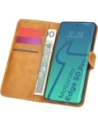 Etui z klapką Bizon Case Pocket do Motorola Edge 50 Pro brązowe
