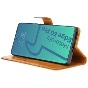 Kup Etui z klapką Bizon Case Pocket do Motorola Edge 50 Pro brązowe - BIZ5628 - {ean13} - Sklep Home Screen