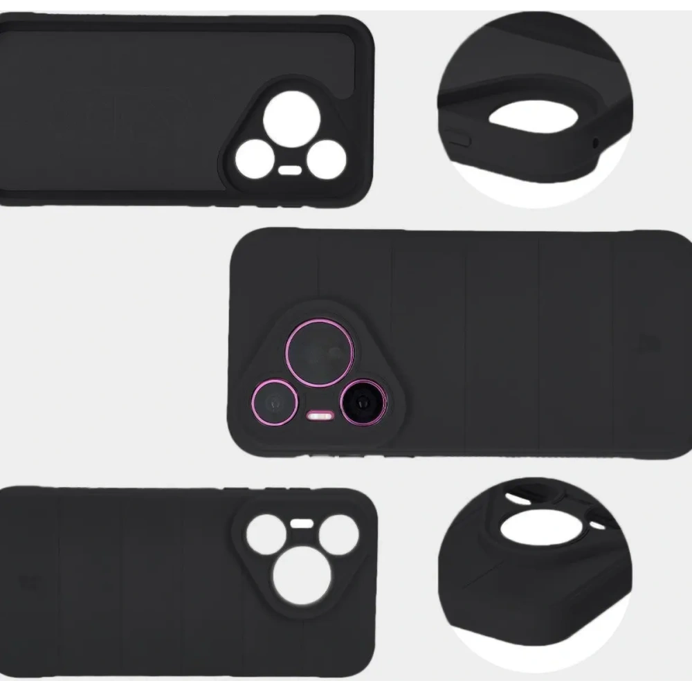 Pancerne etui Bizon Case Tur do Huawei Pura 70 czarne