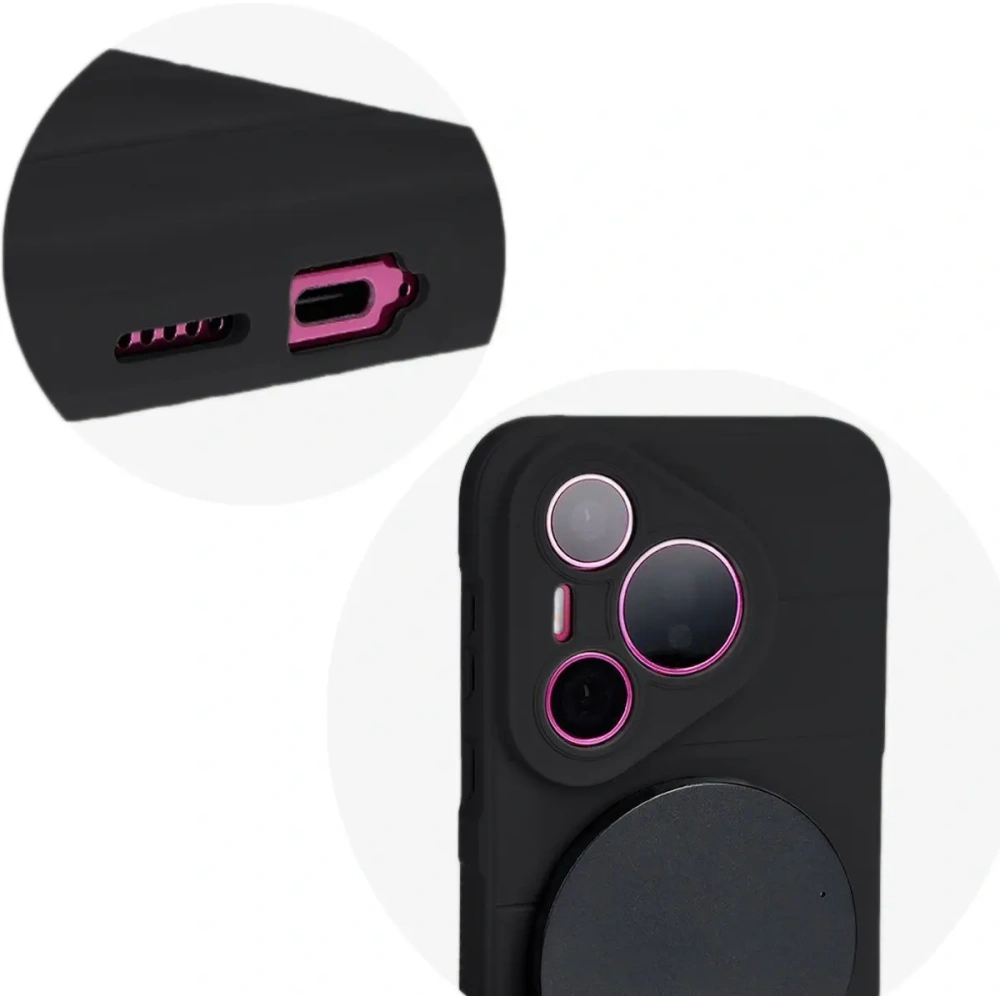 Pancerne etui Bizon Case Tur do Huawei Pura 70 czarne