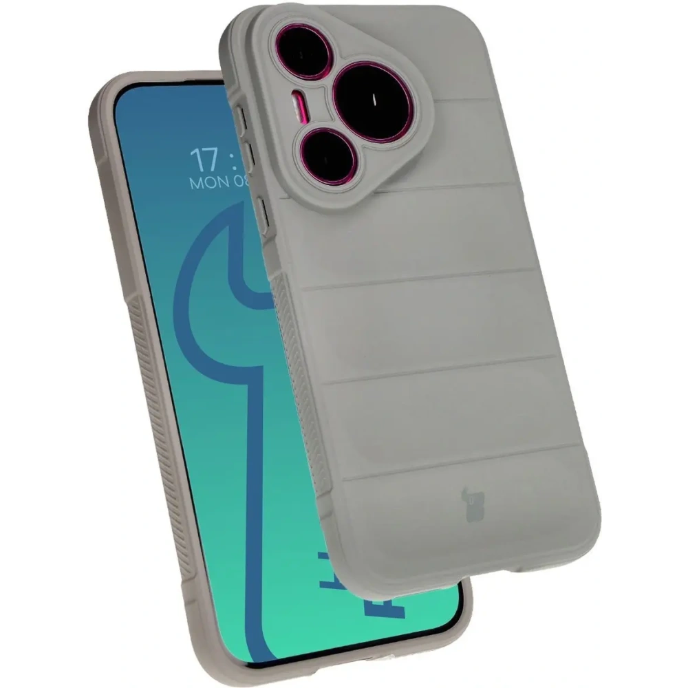 Pancerne etui Bizon Case Tur do Huawei Pura 70 jasnoszare