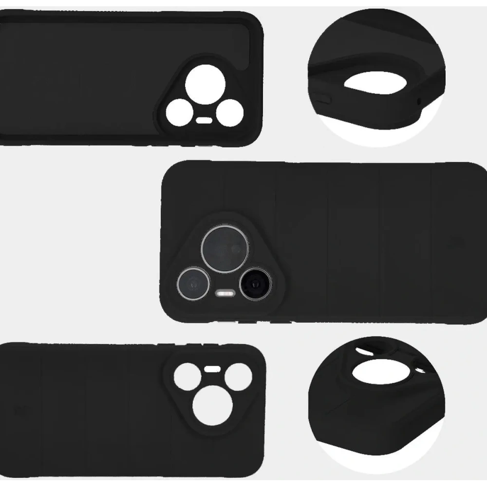 Pancerne etui Bizon Case Tur do Huawei Pura 70 Pro / Pro+ czarne