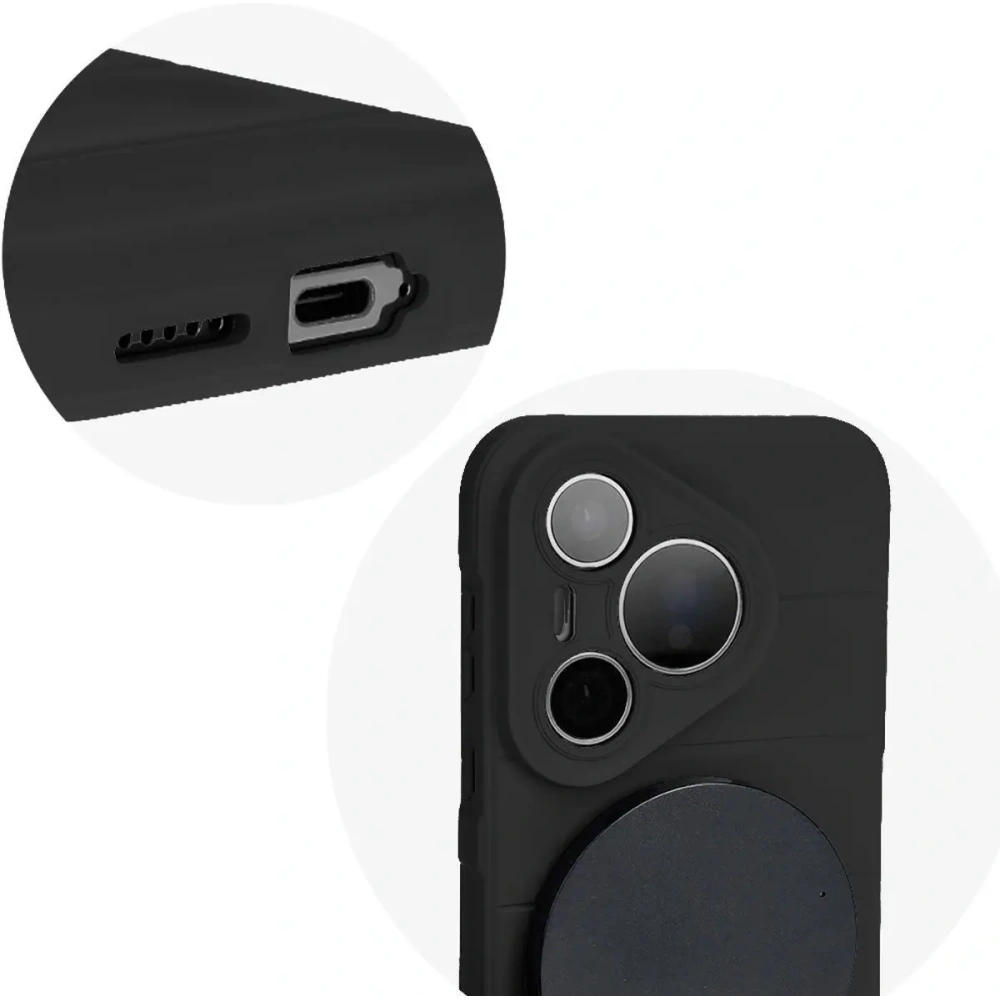 Pancerne etui Bizon Case Tur do Huawei Pura 70 Pro / Pro+ czarne