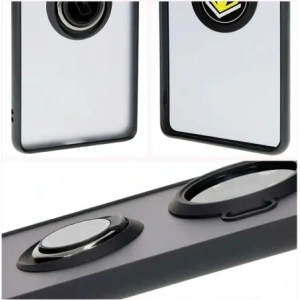 Bizon Case Hybrid Ring Tecno Spark 20 Pro+ smoky with a black frame
