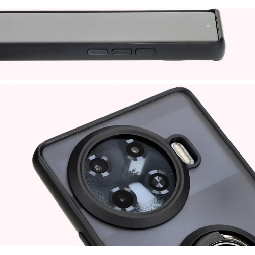Kup Bizon Case Hybrid Gyűrű Tecno Spark 20 Pro+ füstös színű, fekete kerettel - BIZ5632 - {ean13} - Sklep Home Screen