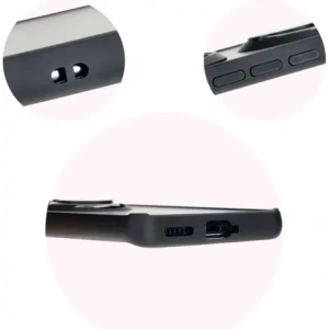 Bizon Case Hybrid Ring Tecno Spark 20 Pro+ smoky with a black frame